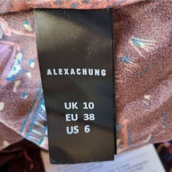 NWT Alexa Chung Burgundy Bon Voyage Habotai‎ Silky Maxi Shirt Dress Size 6US - Picture 8 of 9